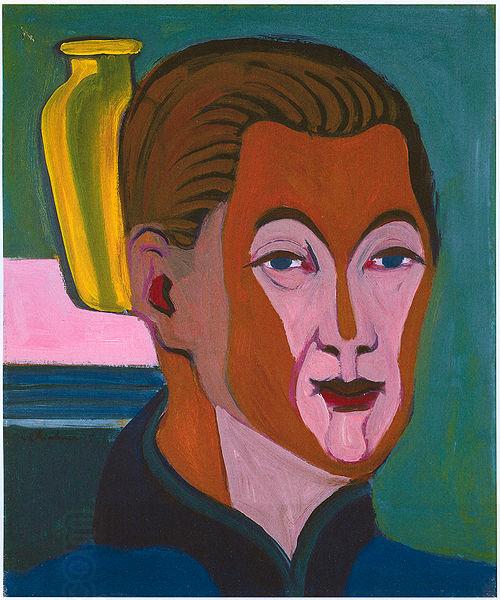 Ernst Ludwig Kirchner Head of the painter oil painting picture
